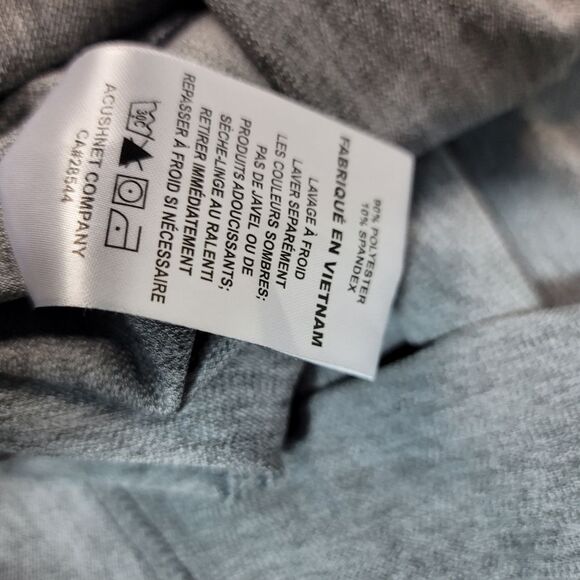 FootJoy Golf Polo Shirt Size L Heather Gray Black Pique Performance - Picture 12 of 12